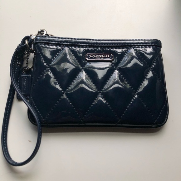 Coach Handbags - Coach Navy Wristlet Coach Handbags - Coach Navy Wristlet